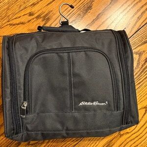 Eddie Bauer Expedition Black Nylon Travel Toiletries Bag nwot